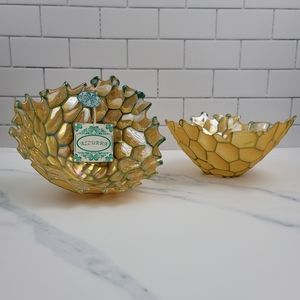 Azzurra Turkey Handmade Decorated Glass Bowls